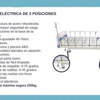 Cama hospitalaria vista lateral